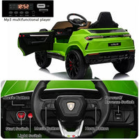 Licensed 12v Lamborghini Urus Kids Ride on Car - Green