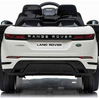 Licensed Range Rover 12v evoque kids car - White mp4