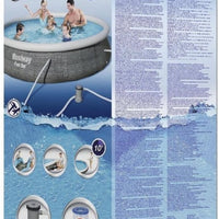 13ft Bestway 57376 Rattan Fast Set inflatable swimming pool (396x84cm)