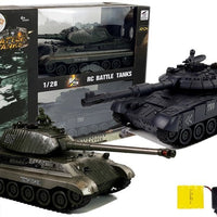1:28 Rechargeable Remote-Controlled Battle Army Tanks