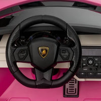 Lamborghini Sian, 24V, 4wd, 2 seater ride on car - Pink