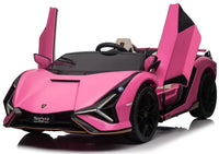 
              Lamborghini Sian, 24V, 4wd, 2 seater ride on car - Pink
            