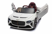 
              Bentley Bacalar 12v kids ride on car - White
            