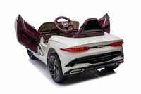 
              Bentley Bacalar 12v kids ride on car - White
            