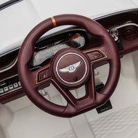 Bentley Bacalar 12v kids ride on car - White
