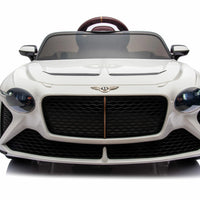 Bentley Bacalar 12v kids ride on car - White