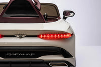 
              Bentley Bacalar 12v kids ride on car - White
            