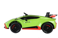 
              Lamborghini Huracan STO 12V Drift ride on car - Green
            