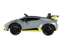 
              Lamborghini Huracan STO 12v Drift ride on car - Grey
            