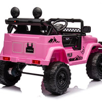 New Toyota FJ Moto Jeep 4WD 12v single seat kids car - Pink
