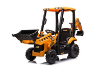 
              New 12v JCB kids electric ride on tractor and digger - Yellow
            