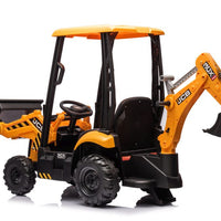 New 12v JCB kids electric ride on tractor and digger - Yellow