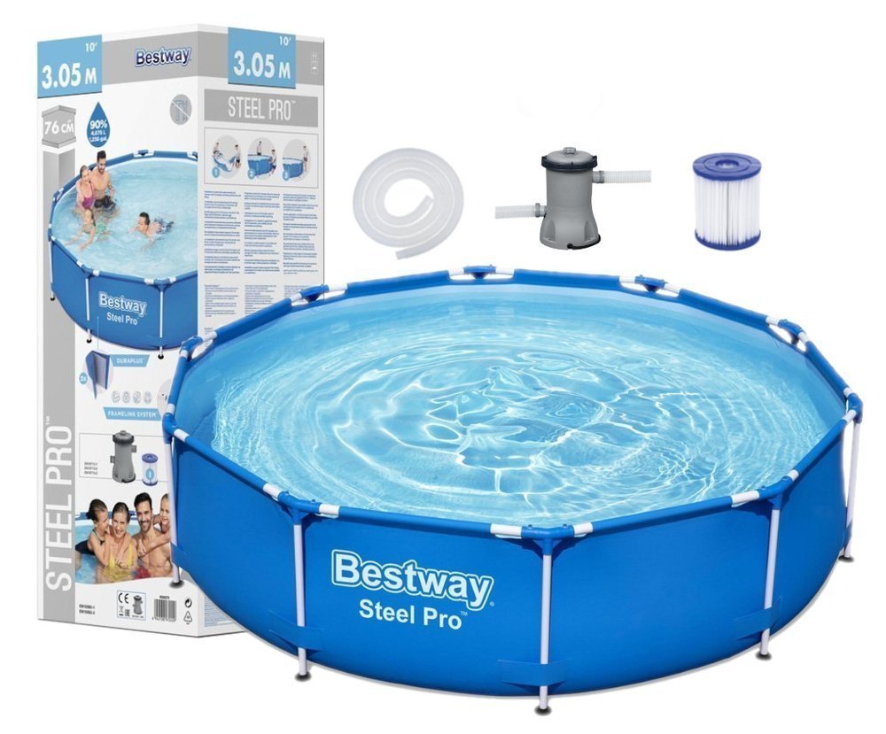 10ft Bestway Frame Swimming Pool 56679 (305x76cm) with filter