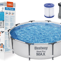 10ft Bestway Frame Swimming Pool 56408 (305x76cm) with filter