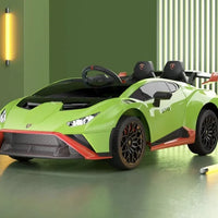 Lamborghini Huracan STO 12V Drift ride on car - Green