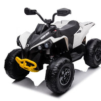 24v Can Am 4WD Kids ride on Quad bike - White