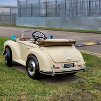 LICENSED Mercedes classic 300s 12v kids ride on car - Beige