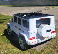 
              LICENSED MERC G WAGON G63 XL 24V 4WD 2 SEATER RIDE ON CAR - White
            