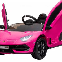 Licensed Lamborghini SVJ 12v ride on car - Pink
