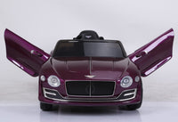 
              Bentley exp 12v kids ride on car - Purple
            