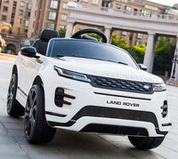 
              Licensed Range Rover 12v evoque kids car - White
            