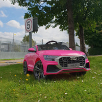 Audi Q8 12v Kids ride on car - Pink mp4