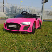 
              Licensed 12v kids Audi r8 facelift kids ride on car - Pink mp4
            