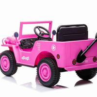New 2022 Willys Jeep 4WD 12v single seat kids car - Pink