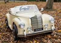 
              LICENSED Mercedes classic 300s 12v kids ride on car - Beige
            