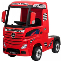 Licensed Mercedes actros 24v kids ride on lorry - Red Mp4