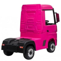 Licensed Mercedes actros 24v kids ride on lorry - Pink Mp4