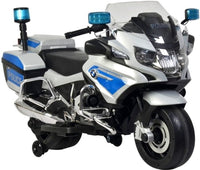 
              12v BMW R1200 Police Electric Ride On Motorcycle - Silver
            