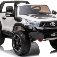 Toyota Hilux 24v 2 seater 4wd Kids ride on car - White