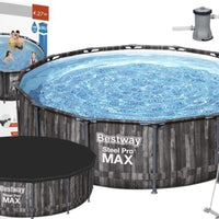 Bestway 14ft Steel PRO Max Large Swimming Pool 5614z (427x107cm)