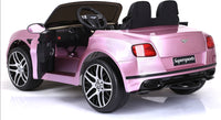 
              Licensed Bentley Supersport 12v ride on car - Metallic Pink
            