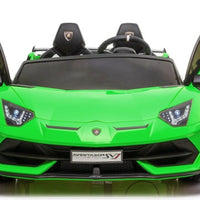Licensed 2 seater Lamborghini SVJ 24v Drift kids ride on car - Green