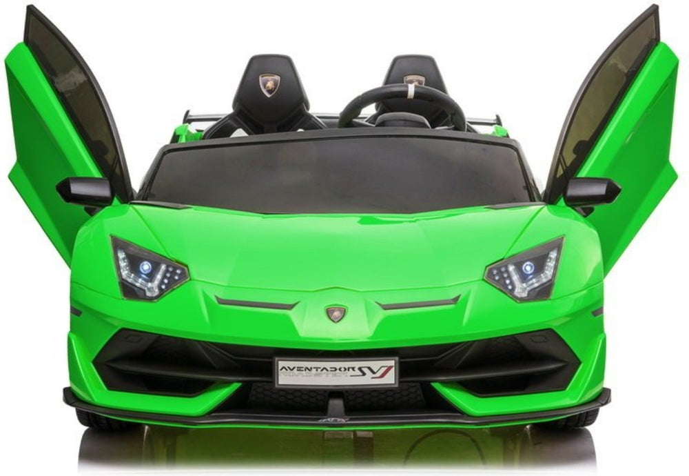 Licensed 2 seater Lamborghini SVJ 24v Drift kids ride on car - Green