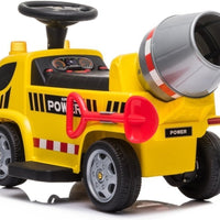 Electric 6v Ride-On Cement Mixer for toddlers