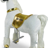 My Pony Ride on Horse - Small Gold/white UNICORN