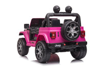 
              12v Licensed Rubicon Jeep wrangler - Pink 4WD
            