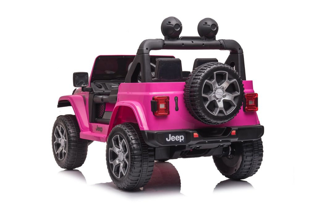 12v Licensed Rubicon Jeep wrangler - Pink 4WD