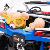 New 24v XB kids Police ride on buggy  -  Blue