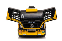
              Mercedes AXOR 24v Kids ride on lorry with trailer - Yellow Mp4
            