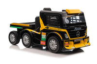 
              Mercedes AXOR 24v Kids ride on lorry with trailer - Yellow Mp4
            