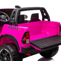 Toyota Hilux 24v 4wd 2 seater Kids ride on car - Pink