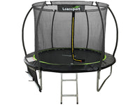 
              LEAN Sport Max 14ft Trampoline with ladder - Green/Black
            