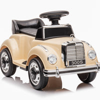 Electric 6v Beige Classic Mercedes for toddlers