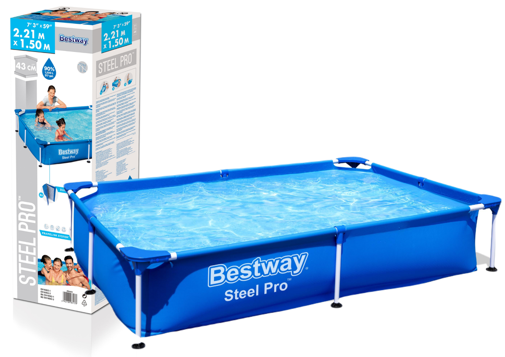 Bestway 56401 Steel pro swimming pool (221x150x43cm)