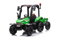 
              24v C4K high roof kids ride on tractor with trailer - Green
            