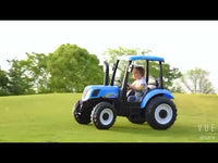 
              T7 New Holland 12v kids electric tractor with remote at Carz 4 Kidz
            